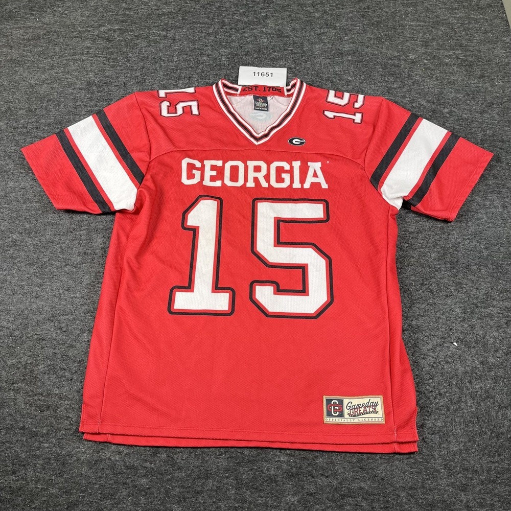 Gameday Greats Georgia Bulldogs Carson Beck 15 Football Jersey Mens Large Red